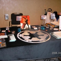 Unser Tisch auf der Jedi Con 2008. Kekse irgendwer?