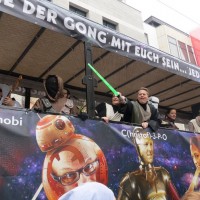 Faschingsumzugswagen: Motto "Star Wars"