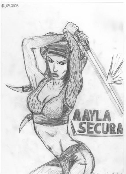 Aayla Secura in Kampfpose :D