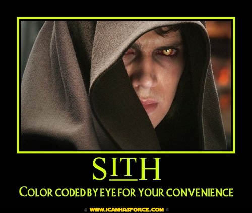 star wars motivational sith color coded