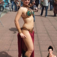 Slave Leia auf der Celebration Europe