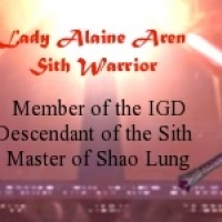 Alaine sig new lightsaber