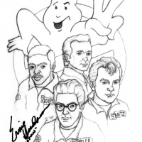 Hier mal eine Skizze von den Ghostbusters (aus Ghostbusters ll), die ich für den Movie Event in Essen angefertigt hatte.
Mit Autogramm von Ernie Hudson (Winston).

Das hat zwar jetzt nichts mit Star Wars zu tun, aber ich dachte mir ich lade es trotzdem mal hoch.