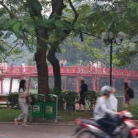 Hanoi Brücke zum Jade-Tempel