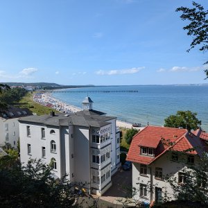 Blick auf die Seebrücke und die Prorer Wiek