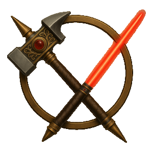 Hammer und Lichtschwert