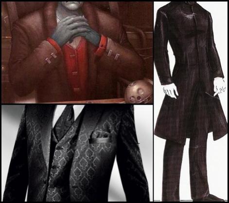 Auswahl eleganter Kleidungsstücke