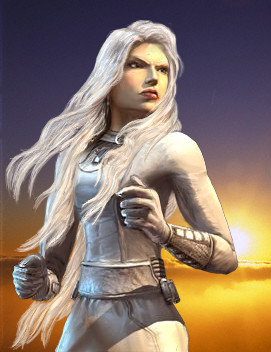 Brianna mit Hintergrund