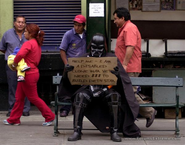 Darth Vader hat Geldsorgen