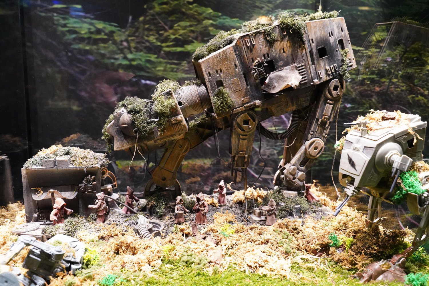 Diorama Verwitterter AT-AT und AT-ST