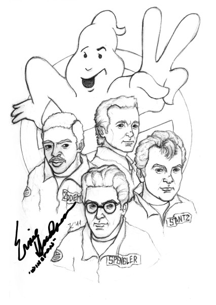 Hier mal eine Skizze von den Ghostbusters (aus Ghostbusters ll), die ich für den Movie Event in Essen angefertigt hatte.
Mit Autogramm von Ernie Hudson (Winston).

Das hat zwar jetzt nichts mit Star Wars zu tun, aber ich dachte mir ich lade es trotzdem mal hoch.