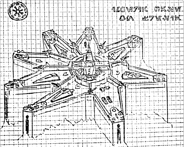 Imperiale Basis auf Fresia - Skizze