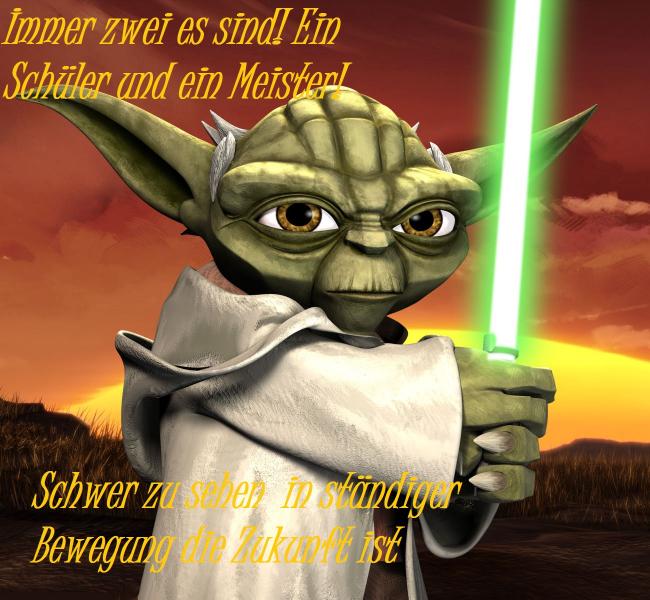 Mein altes Ava Bild mit Yoda Zitaten.
