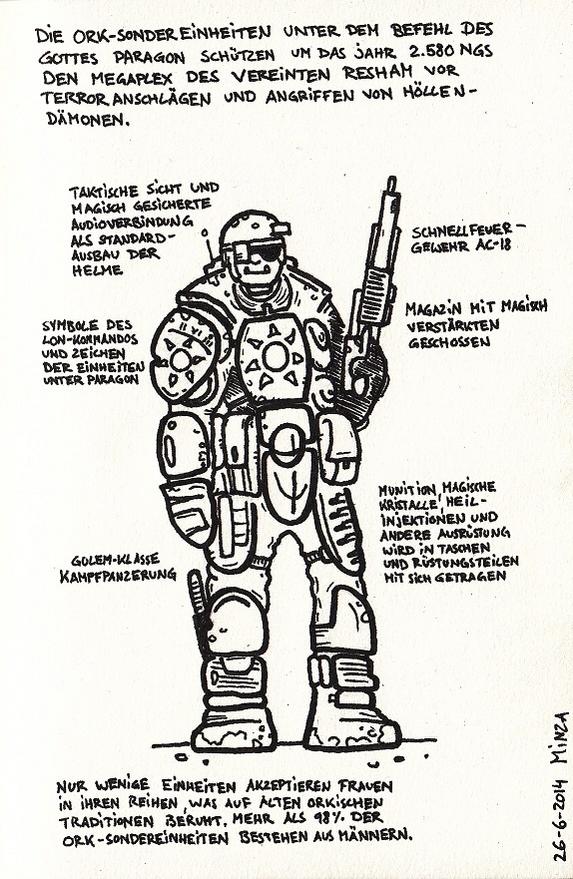 Ork Soldaten eines Sonderkommandos