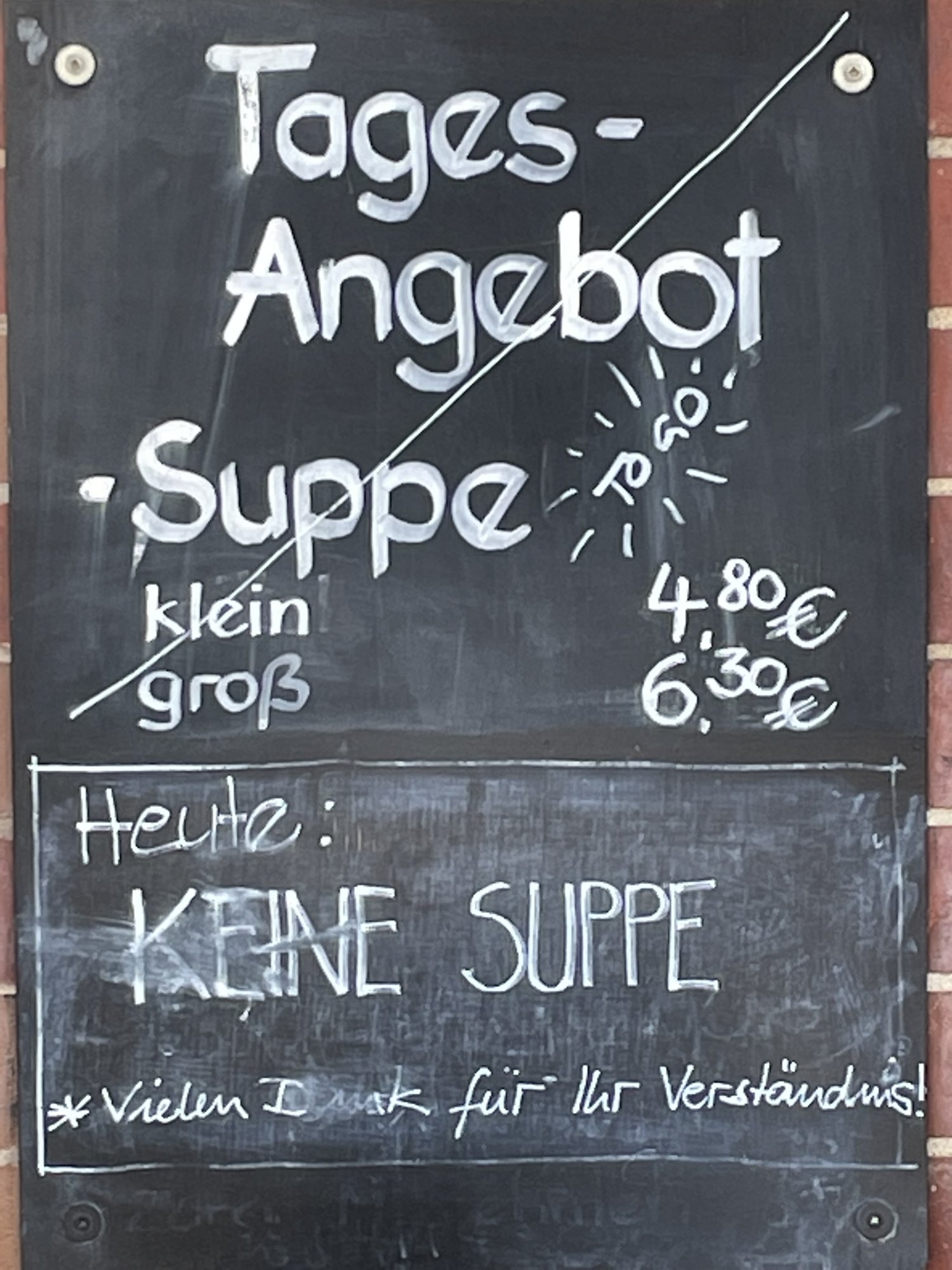 Solche Schilder machen traurig