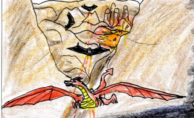 Starlett Wars Titel3
Verfolgungsjagd auf einen Drachen, die imperiale "Grey"-Staffel im Einsatz gegen eine nicht so ganz koopertive Hüterin einer Drachenkolonie (die auf diesem Prachtexemplar reitet)